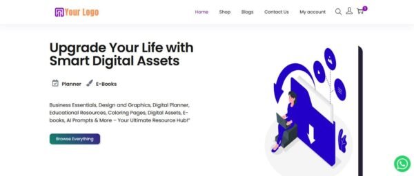 Ready-made digital product website